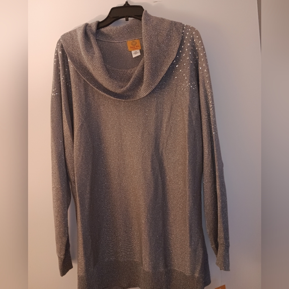 ⭐️Ruby Rd Sparkling Sweater with Rhinestones - Picture 3 of 4